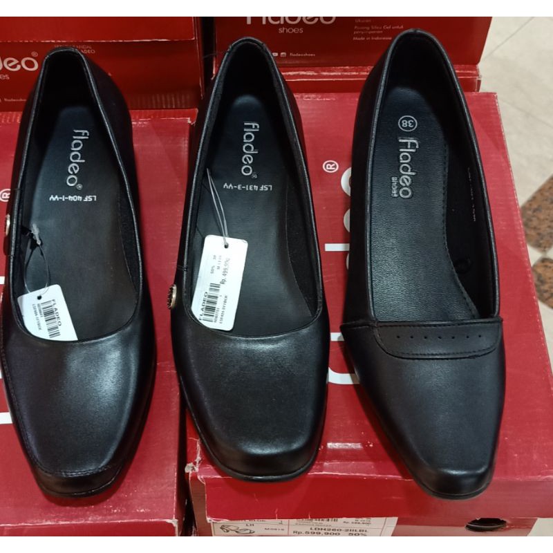 SEPATU FANTOFEL WEDGES/SEPATU KERJA FORMAL WANITA BRAND FLADEO LADIES