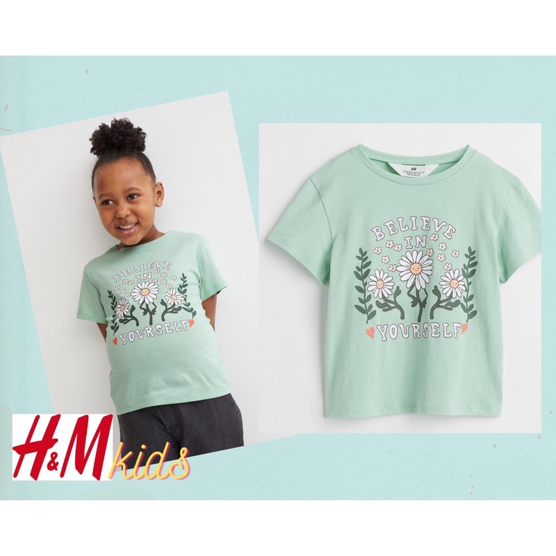 Kaos HnM Anak Perempuan Size 6-8Y (Original Store)