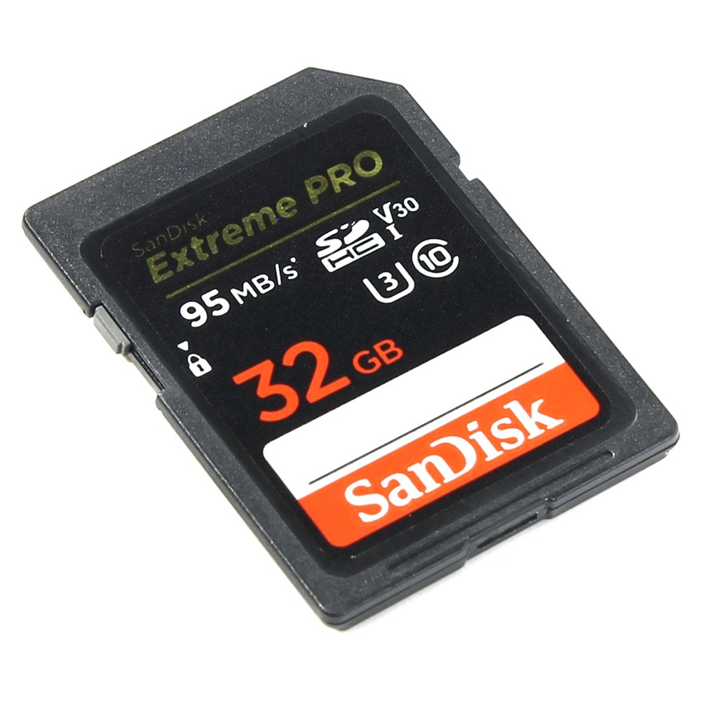 SanDisk Extreme Pro SDHC Card UHS-I U3 Class 10 4K (95MB/s) 32GB - SDSDXXG-032G