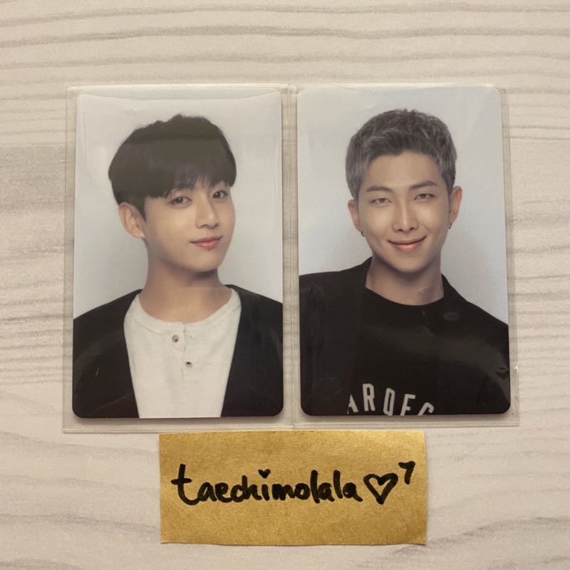 bts namkook ptd la permission to dance on stage LA LD dispen kim namjoon & jeon jungkook photocards 