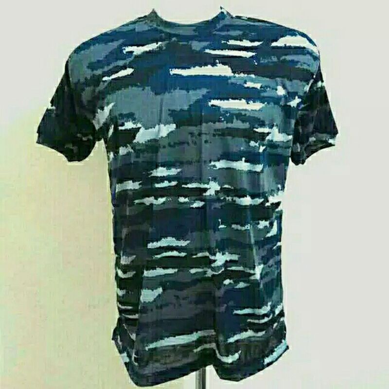 Kaos Pendek Loreng Angkatan Laut