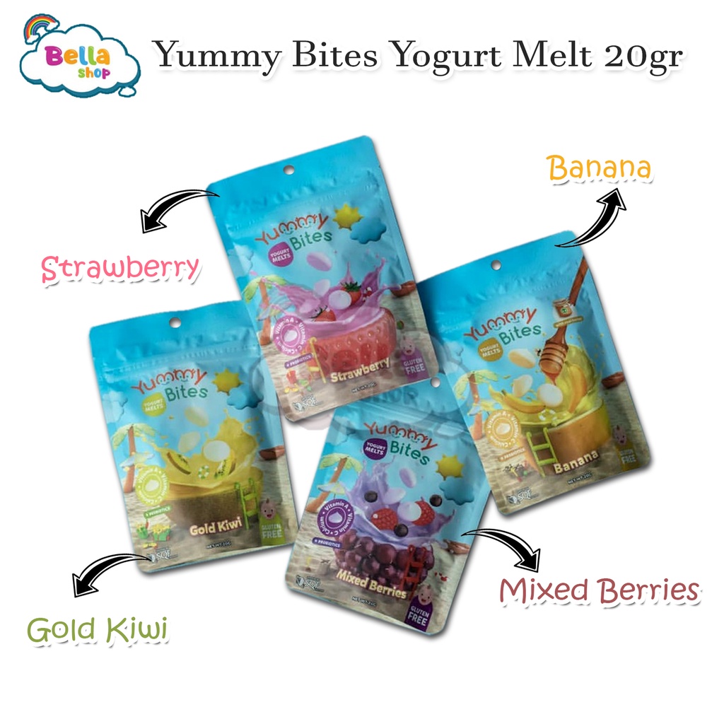 Yummy Bites Yogurt Melt 20gr Yoghurt Melt 20 GR - BELLA SHOP