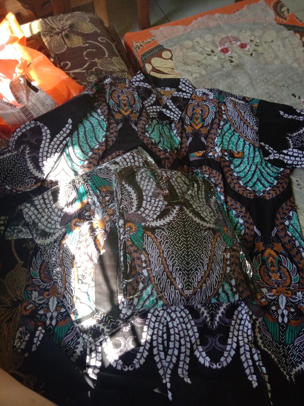 Gamis Couple Keluarga Batik Sarimbit Standard Dan Jumbo Termurah Motif Madu Terbaru