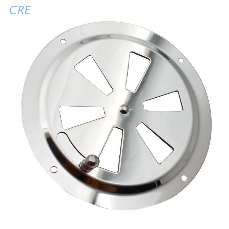 Cre Plat Ventilasi Udara Kabin Mobil Bentuk Bulat Bahan Stainless Steel Dengan Knob Samping