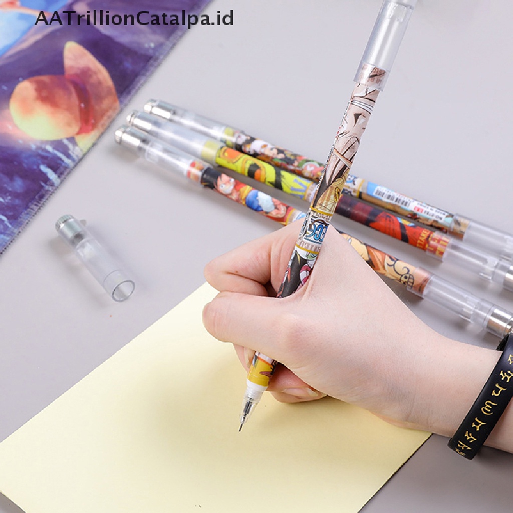 (AATrillionCatalpa) Pulpen Gel LED One Piece Anti Stress Untuk Anak / Dewasa