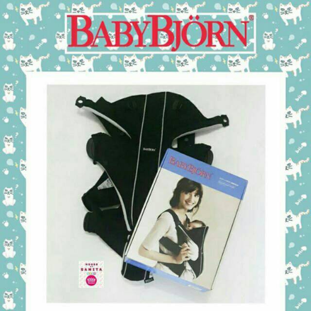 BABY BJORN MIRACLE COTTON BABY CARRIER in BLACK COLOUR