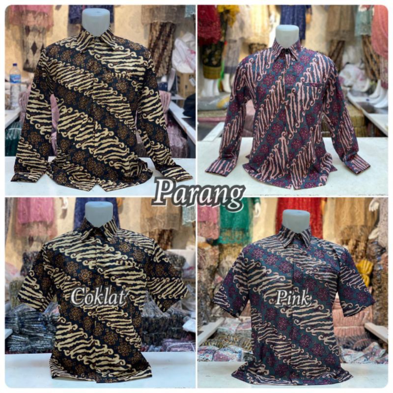 KEMEJA BATIK MODERN - KEMEJA BATIK KEBAYA - KEMEJA KEKINIAN - KEMEJA BATIK TERMURAH