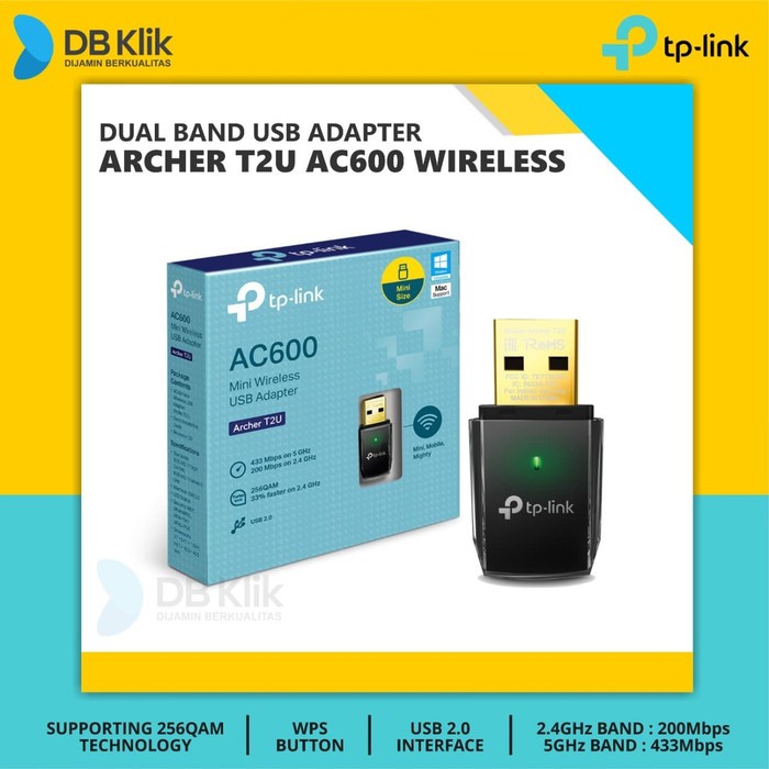 Wireless Adapter TP Link ARCHER T2U AC600 ( TPLink ARCHER T2U Dual Band )