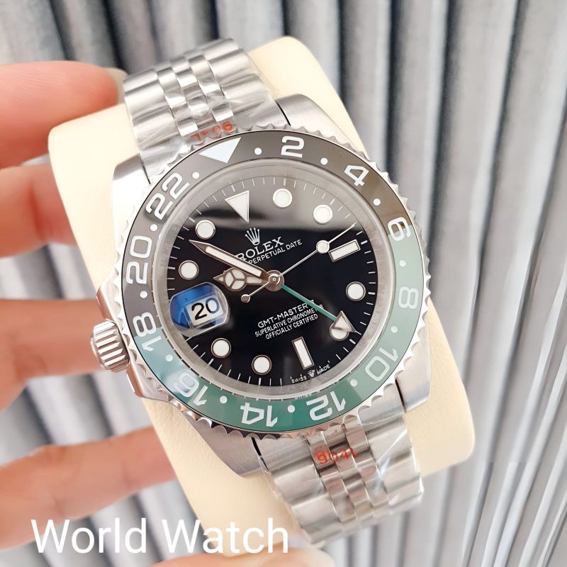 Jam Tangan Pria Merk Rolex GMT Master II Silver Automatic