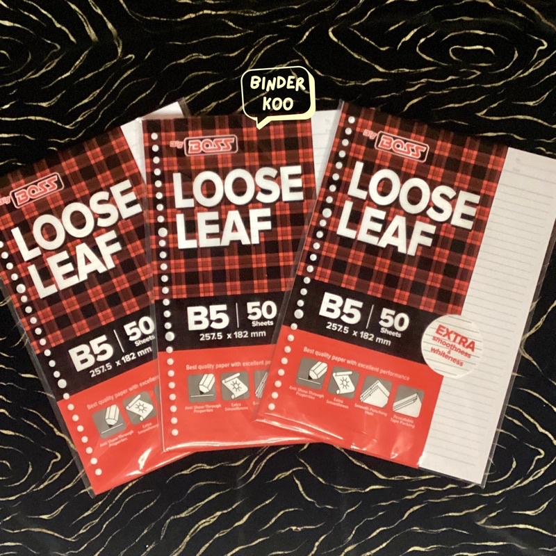 

Big Boss Kertas Loose Leaf B5-50 Garis