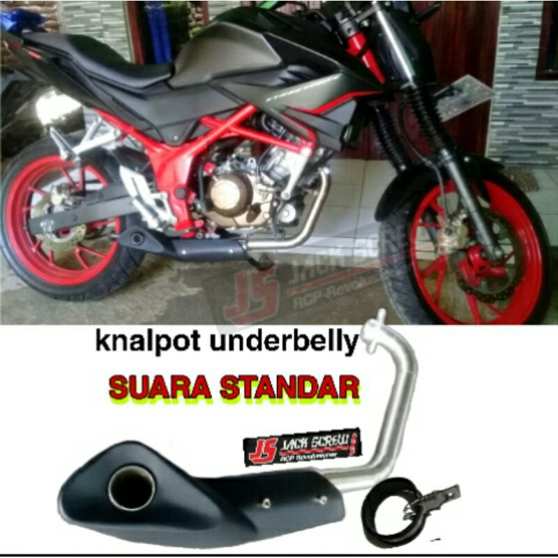 Knalpot UNDERBELY honda cb cbr verza suara STANDAR