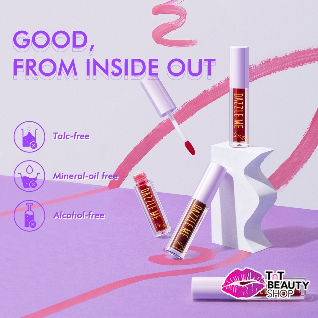 DAZZLE ME Ink-Licious Lip Tint | Mattedorable Long Lasting Hyper Moisturizing Lip Stain [BPOM] TnT Beauty SHop | TnTBeauty-2