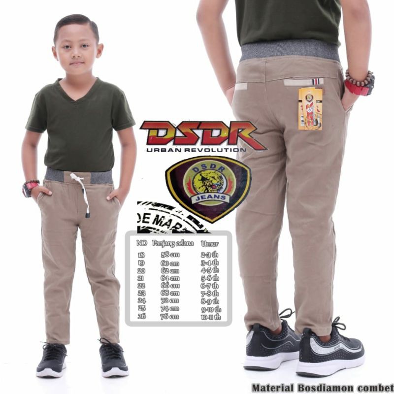 Celana Rib Chinos Premium Anak Tanggung //Celana Panjang Anak