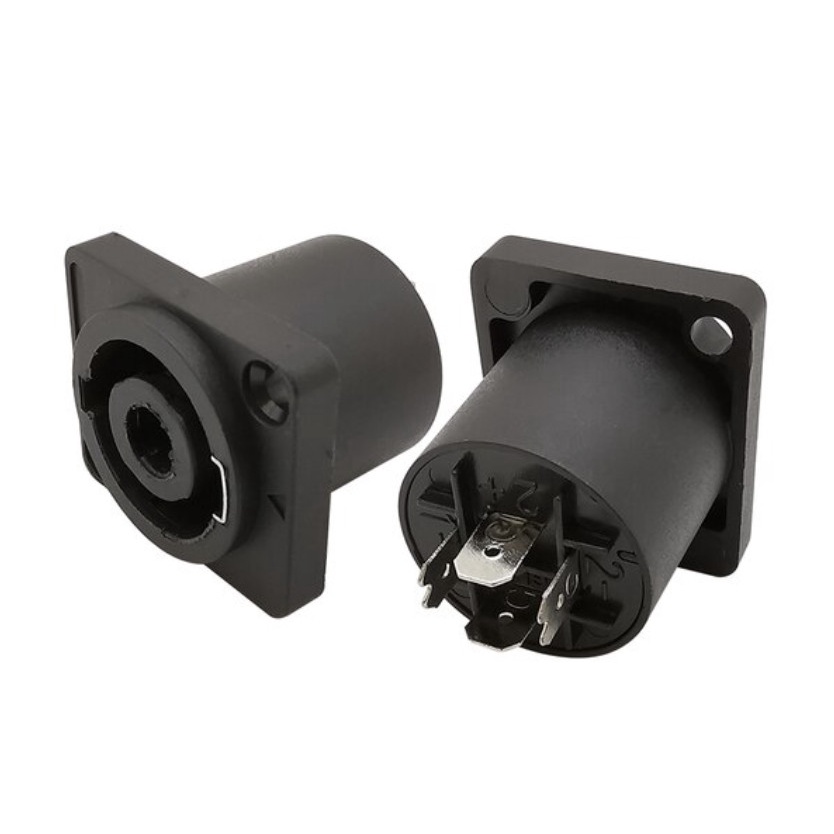 1Set NL4FC Speakon 4 Poles Male Female Jack Socket Twist Lock Speaker