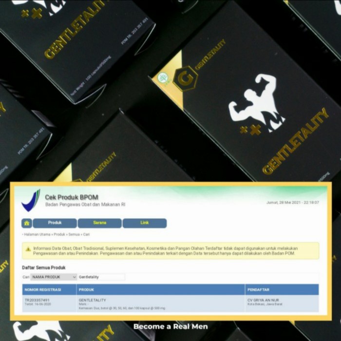 Gentletality Suplemen Herbal Penambah Stamina Pria Dewasa Gentletality