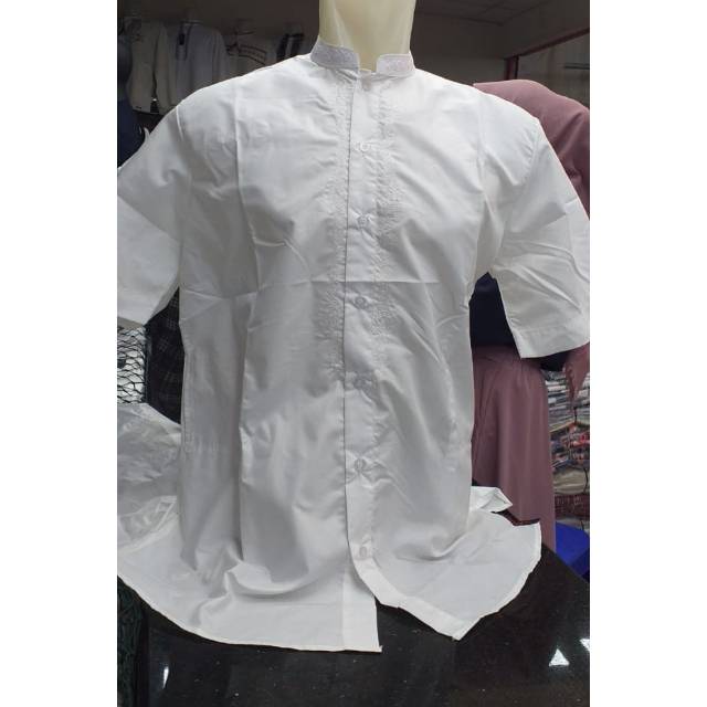 Baju koko preview plus by itang yunasz putih senada