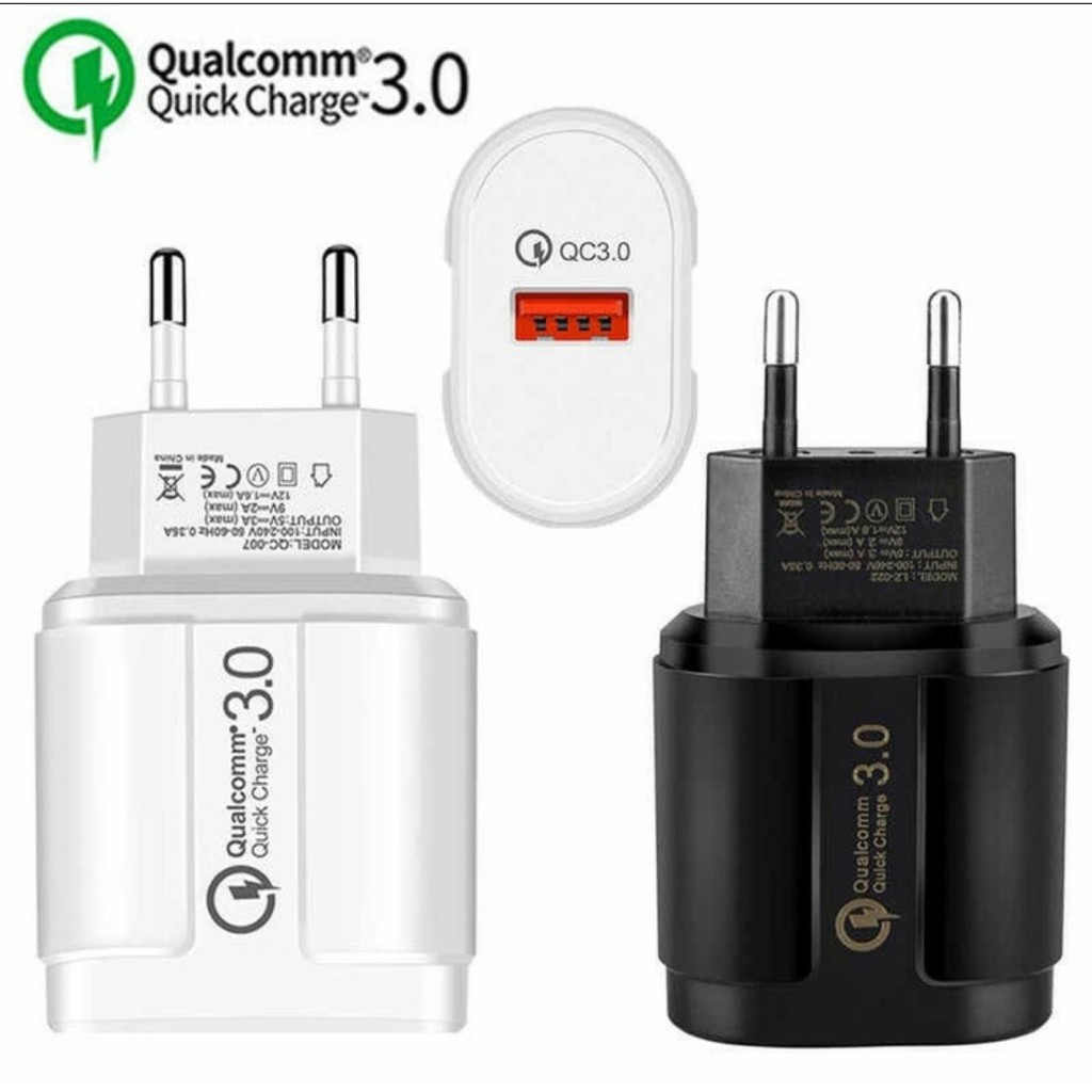 (COD) KEPALA ADAPTOR CHARGE CASAN HP QUALCOMM 3.0 FAST CHARGING CHARGER QC3.0 LZ023 KE HP SAMSUNG