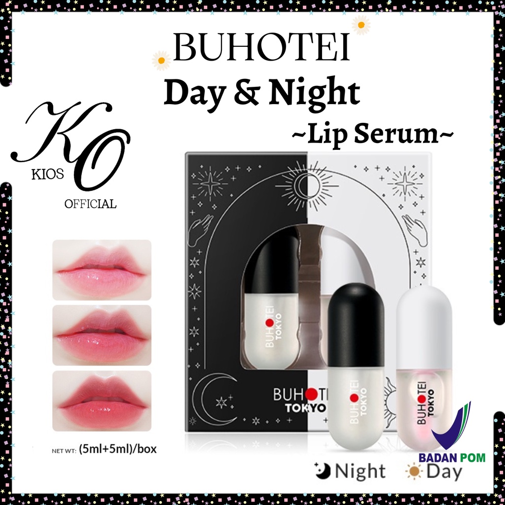 Buhotei Day &amp; Night Lip Serum Set (5ml+5ml)