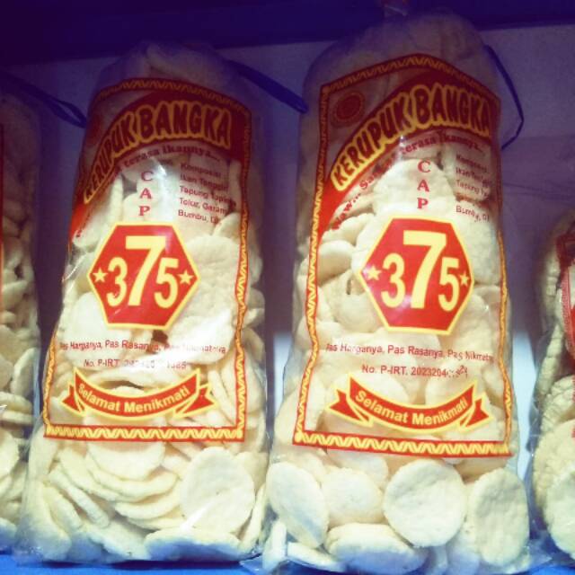 

Kerupuk kemplang khas bangka 550gram/ kerupuk ikan tenggiri cap 375