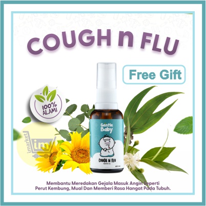 GENTLE BABY COUGH AND FLU / MINYAK TELON / ESSENTIAL OIL AROMATHERAPY / OBAT PILEK BATUK DAN FLU ANAK BAYI / MINYAK TELON PERAWATAN KESEHATAN