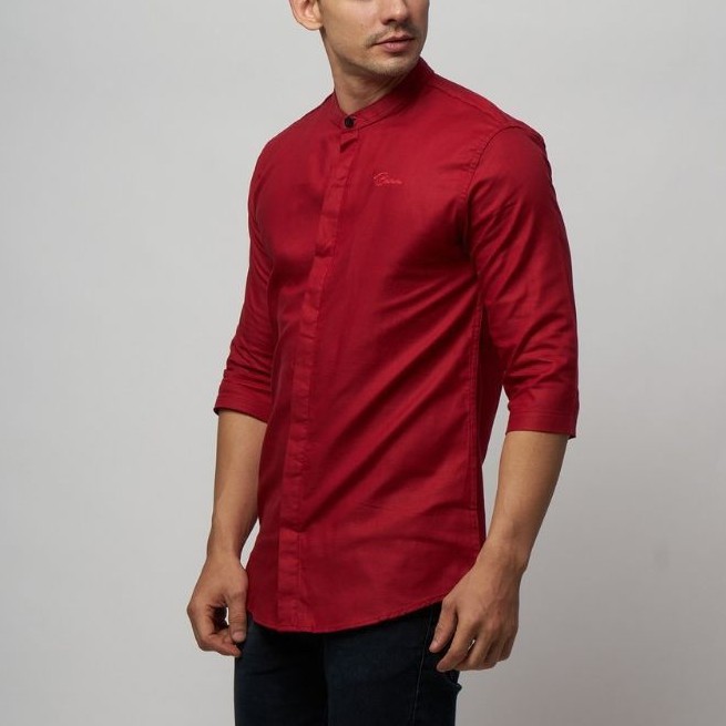 Koko Basic Utsman 3/4 dengan kain linen premium Brand Bhirama