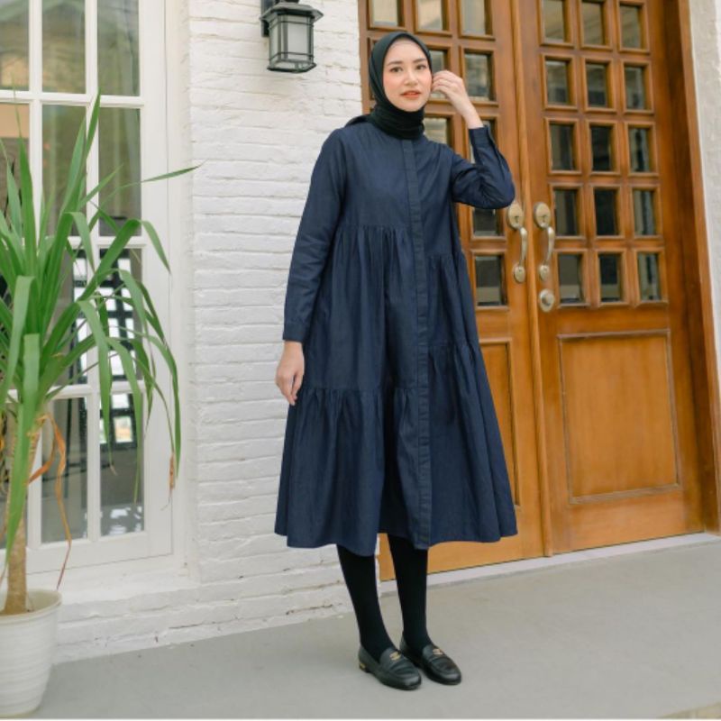 shaima long jeans / heaven_lights / tunik heaven lights / baju heavenlights / heavenlights murah / j