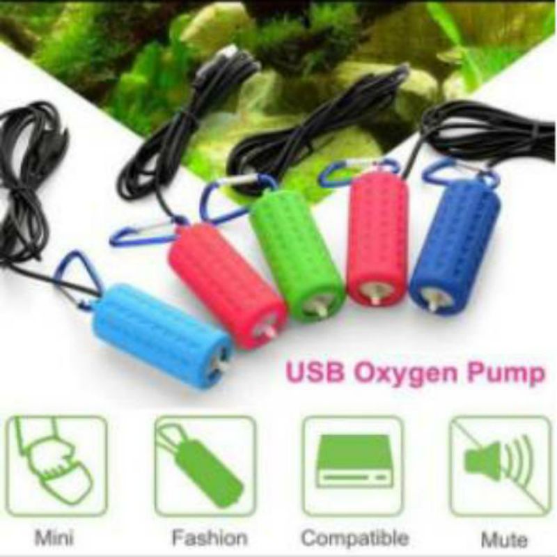 AERATOR ACDC AC DC AIRPUMP AERATOR USB AERATOR DC POMPA UDARA AQUARIUM PORTABLE PANCING SUPER SILENT