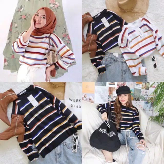 StarAFI - EC - Nesvi Rainbow Sweater Rajut