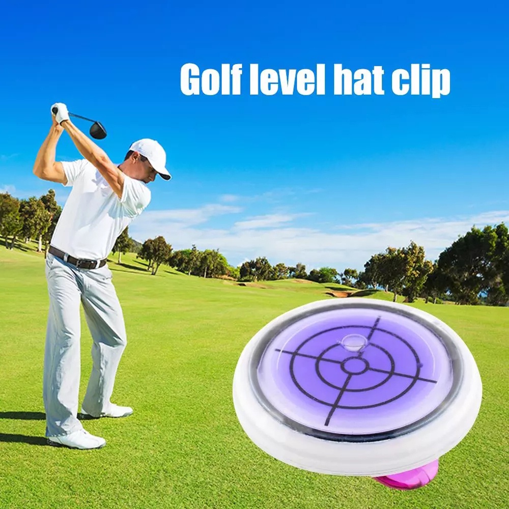 QUINTON Golf Accessories Golf Level Marker Colorful Golf Hat Clip Golf Level Hat Clip High quality Level Reading Useful Golf Cap Clip Ball Marker Golf Marker Accessories Slope Level/Multicolor