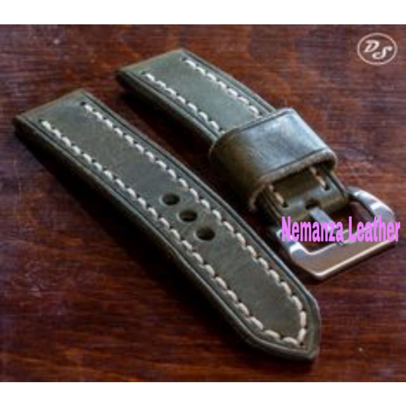 strap tali jam tangan kulit asli garut. tali jam kulit asli handmade.NL92