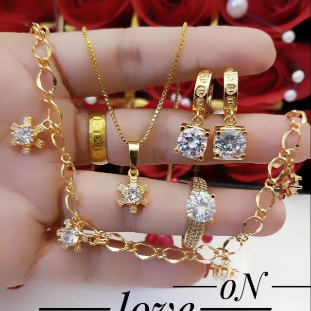 Xuping set perhiasan lapis emas 24k 0501