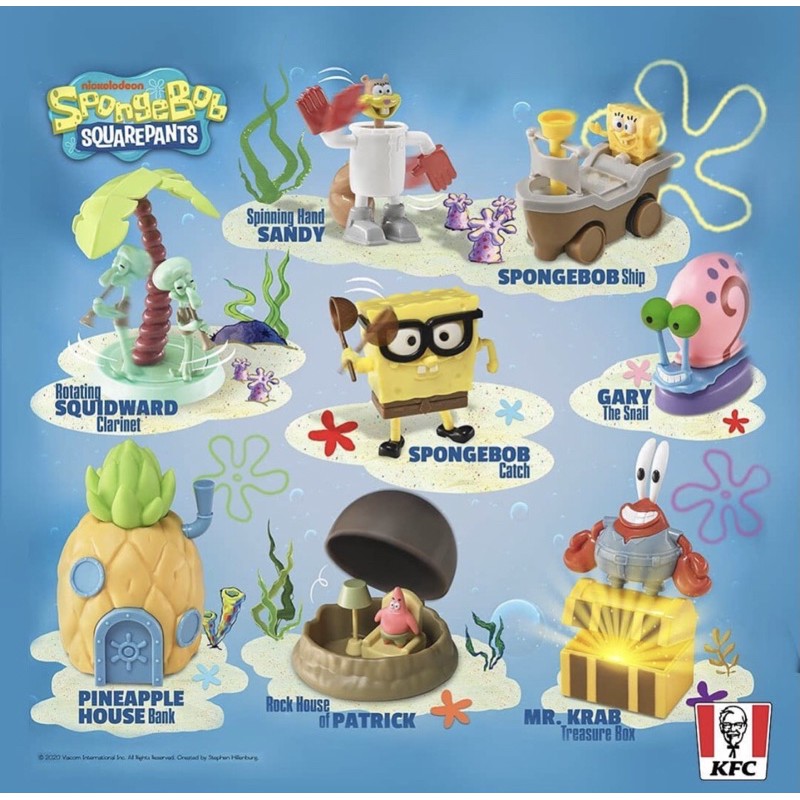 mainan KFC chaki Spongebob squarepants 2020