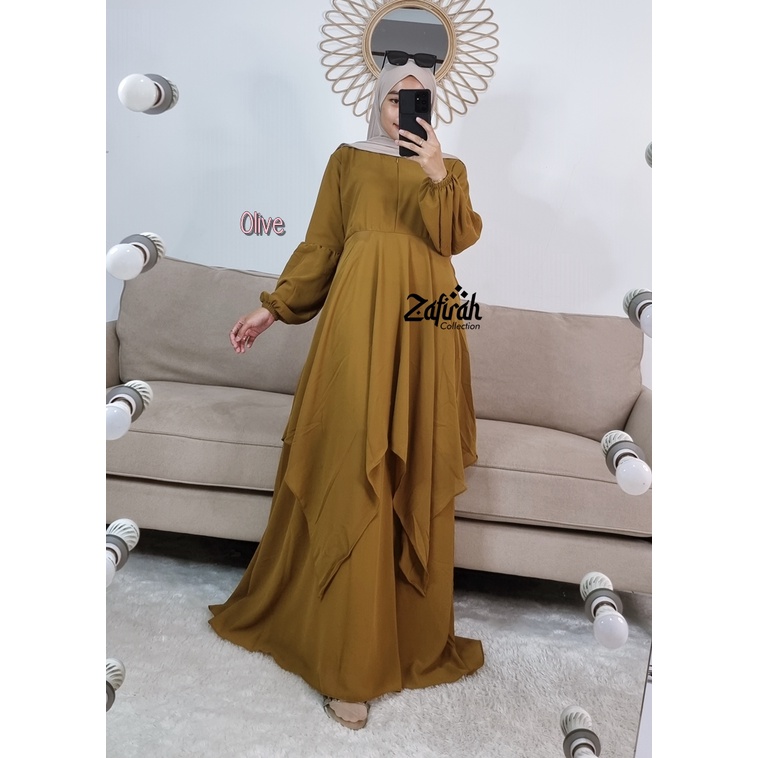 Gamis Malaysia Terbaru 2023 Aliyah Dress Ori Zafirah Collection