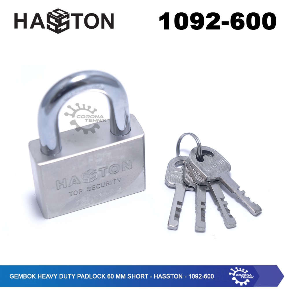 Hasston - 1092-600 - Gembok Heavy Duty Padlock 60 mm Short