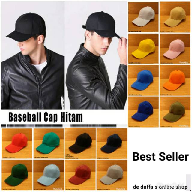 Topi Baseball  Dewasa Polos warna coklat Pria Wanita Casual Sport - Coklat tua