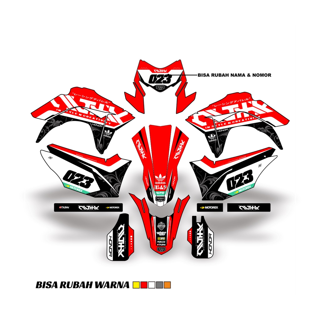 decal crf 150 l full body - decal crf - stiker motor crf 150 l full body