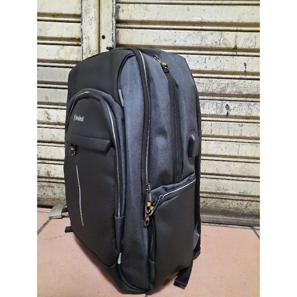 tas ransel president original 1855 1856 usb port