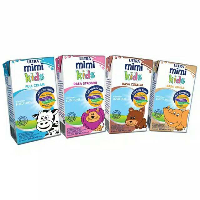 Susu ultra mimi semua rasa 125ml (ecer)