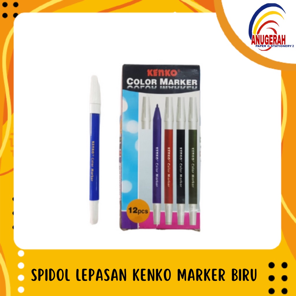 

SPIDOL LEPASAN KENKO MARKER BIRU (PCS)