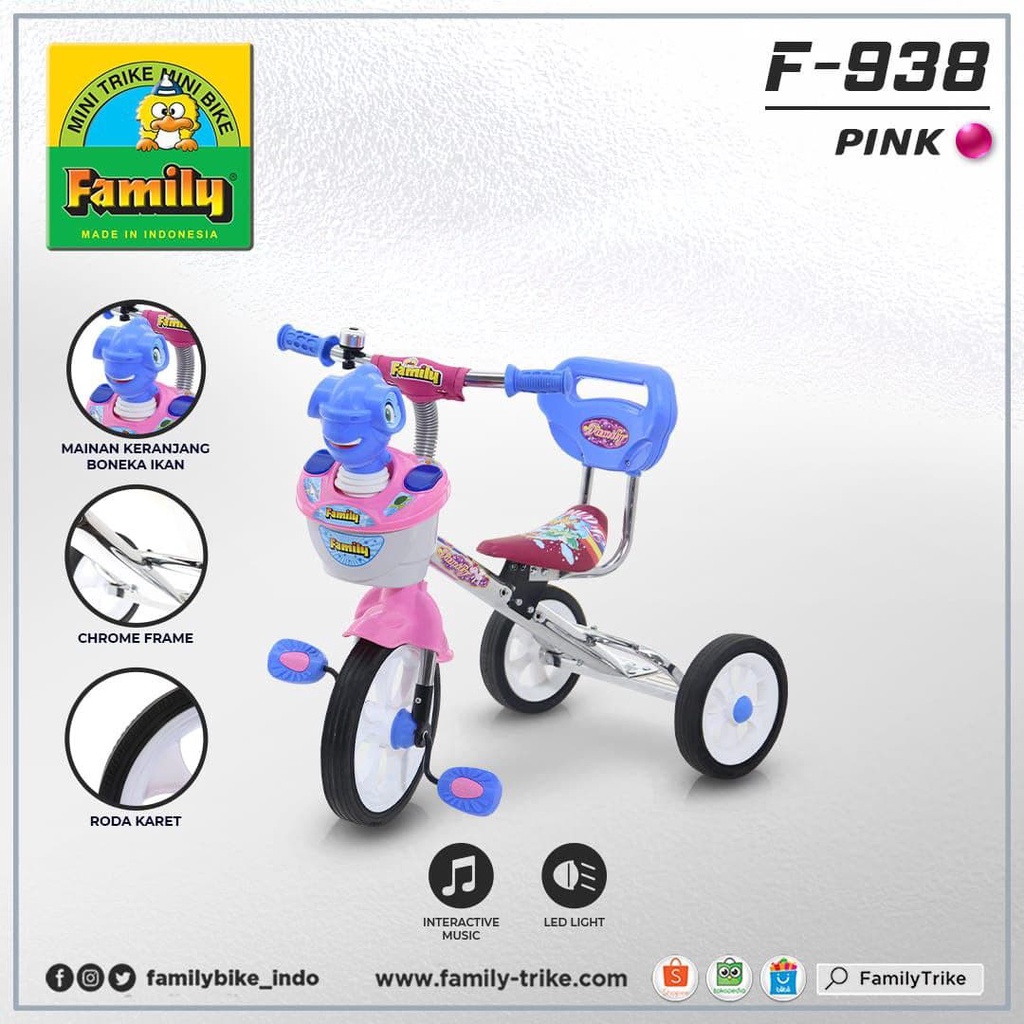 Sepeda Anak Roda 3 Family 938