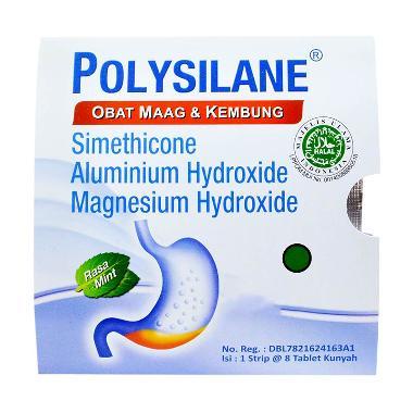 PROMO!! POLYSILANE TABLET KUNYAH / ISI 5 OBAT TABLET KUNYAH