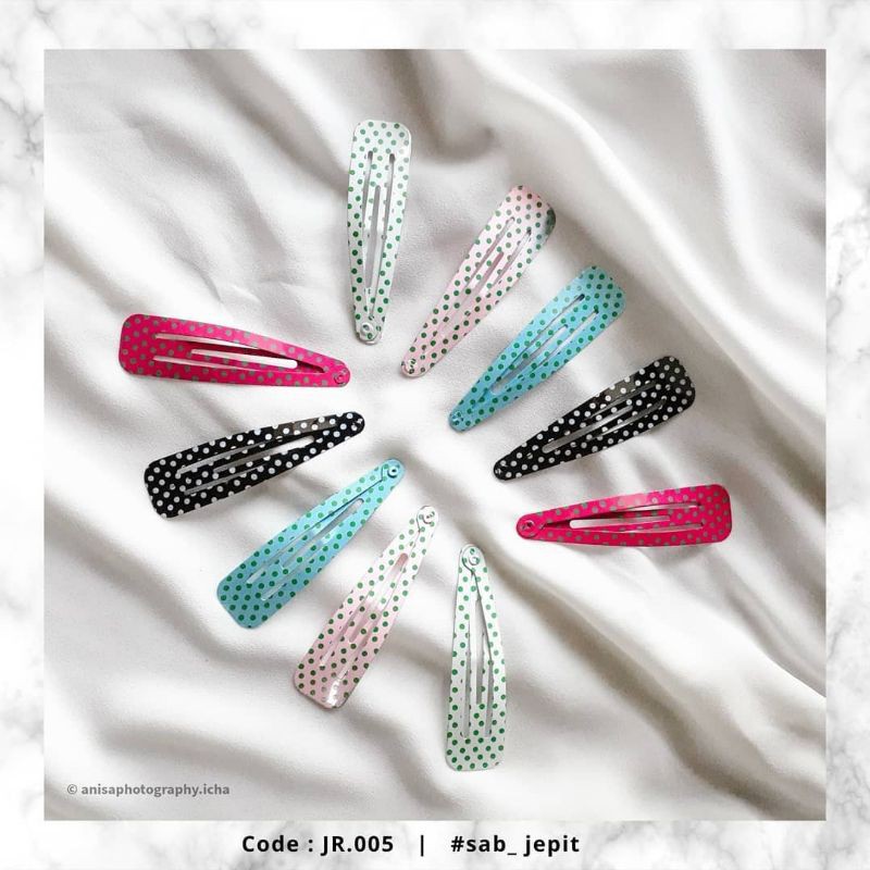 JEPIT KOREA MOTIF POLKADOT | STOK TERBATAS