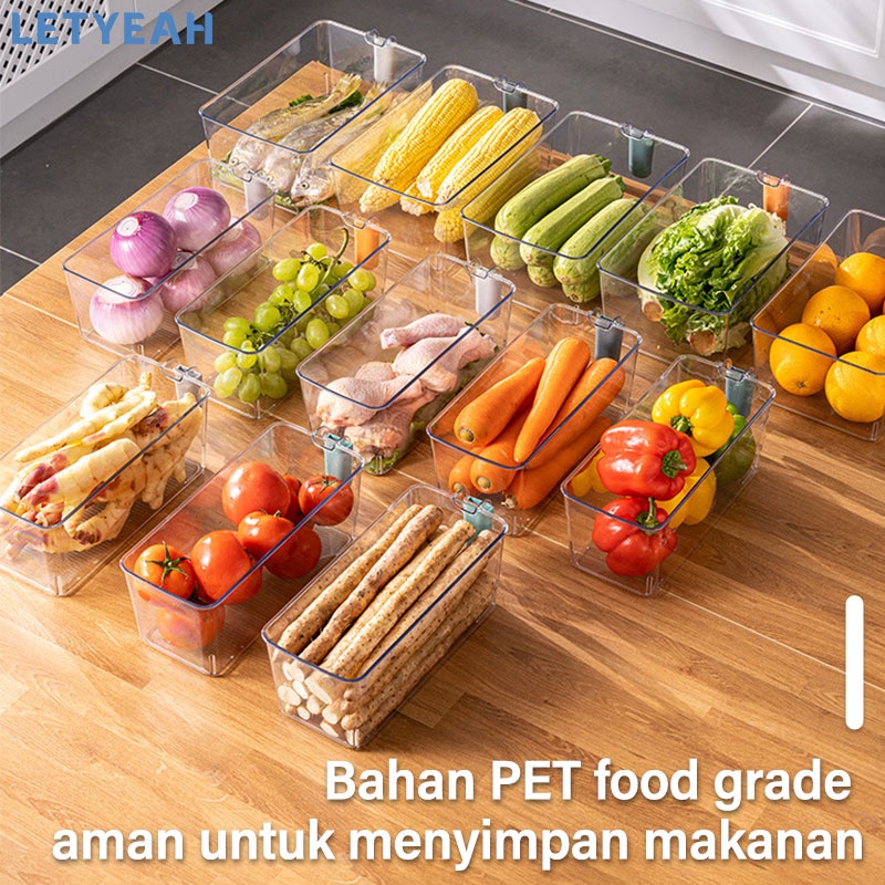 letyeah Kotak tempat penyimpan makanan/ food storage box refrigerator/ kotak kontainer makanan kulkas