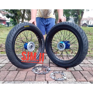 Jual Velg Supermoto Klx D Tracker Sepaket Velg Set Super Moto Klx L S Bf D Tracker