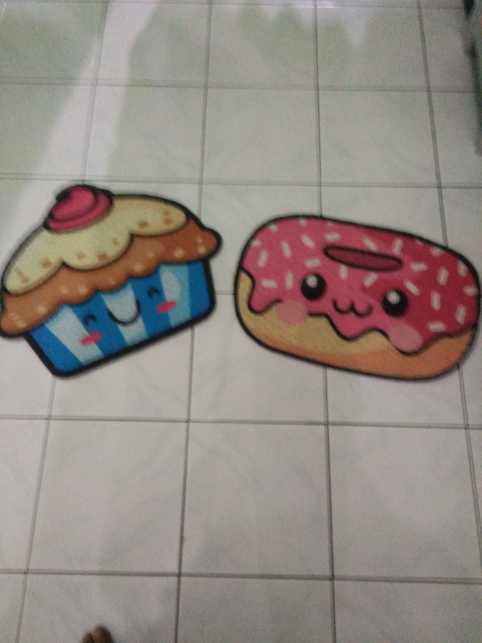 Keset Mie Bihun Printing Lucu Gambar Cup Cake Custom