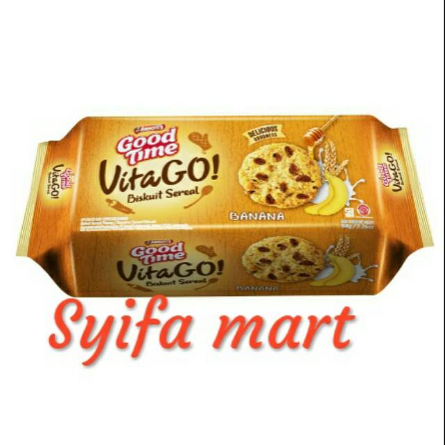 

Good time vita Go! Biskuit sereal banana 64g