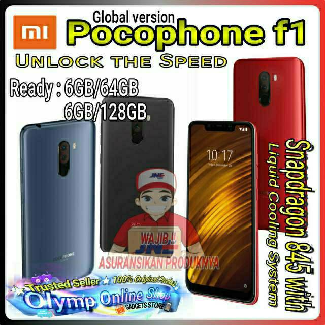 Xiaomi Pocophone F1 / POCO F1 - Original New BNIB -  ROM Global Version 6/64 - 6/128