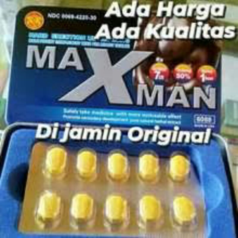 Jual Maxman Asli Original Kapsul Obat Kuat Tahan Lama 100 Shopee