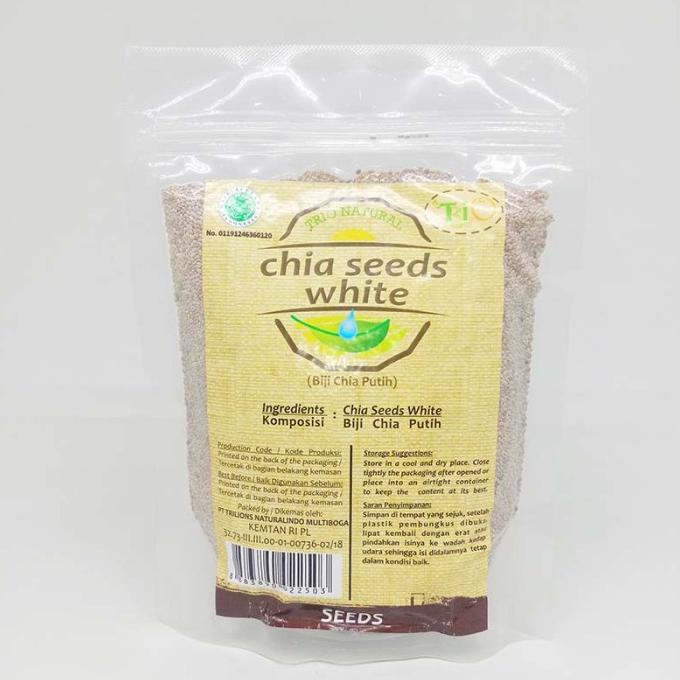 

{{{{}}] TRIO NATURAL CHIA SEED WHITE 250 G