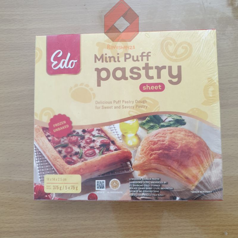 

EDO MINI PUFF PASTRY 5S - 375GR